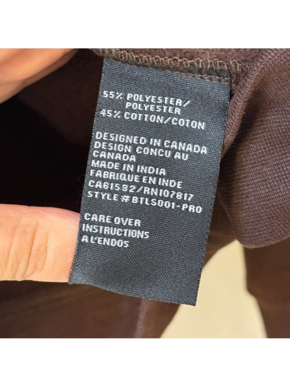 Brunette The Label Core Crew French Press Brown L/XL NWT - Picture 6 of 11